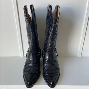 Authentic Rudel Black All Leather Cowboy Boots Women’s Size 5